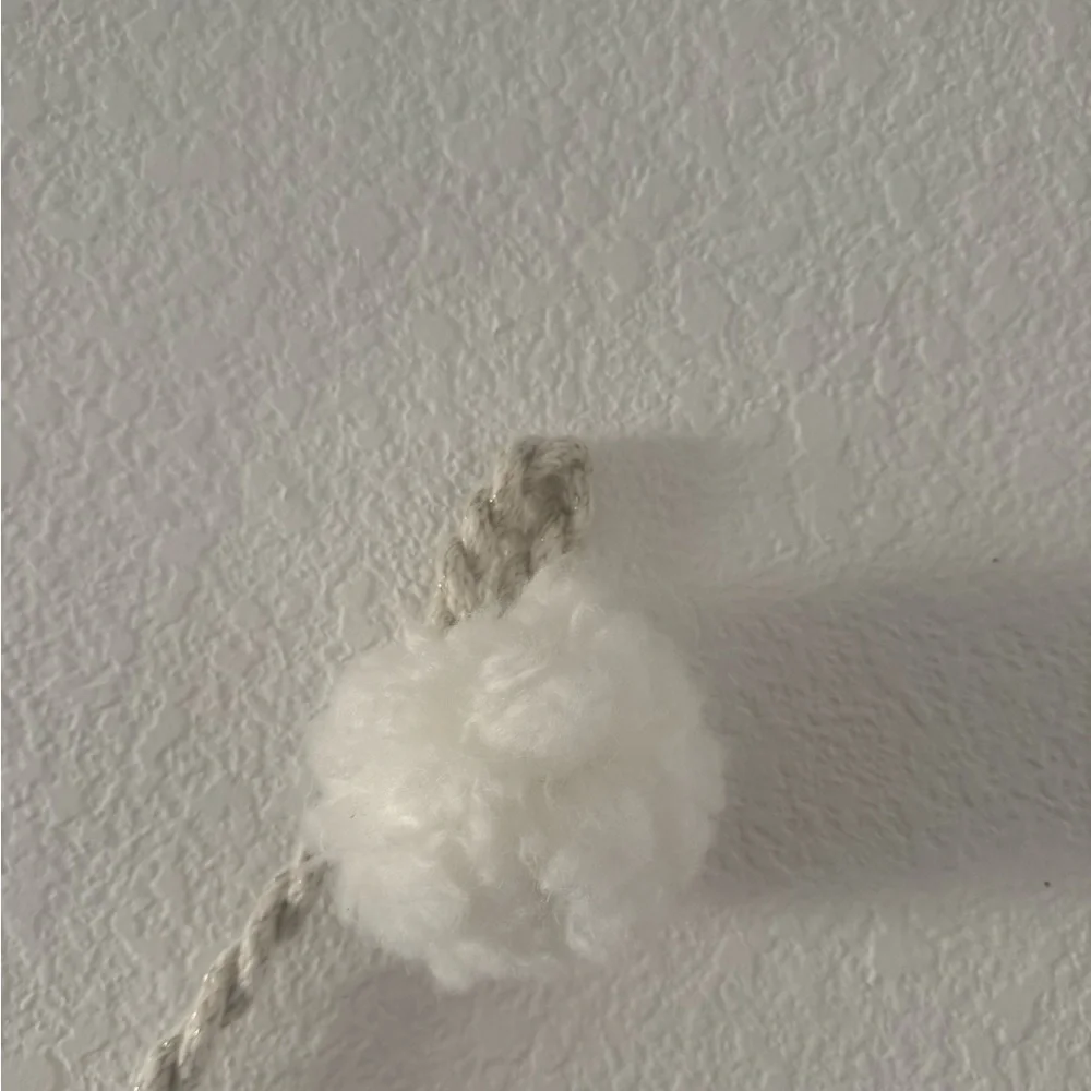 White Pom Pom Garland